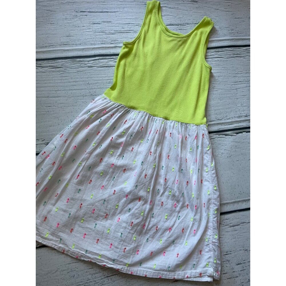 Gap kids bright yellow tank dress